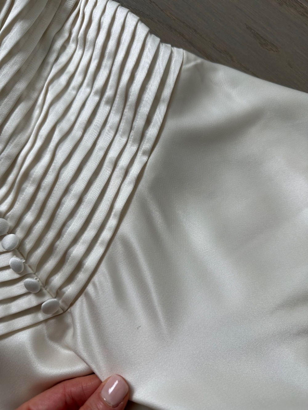 Reformation Arianwen Satin Gown Dress Wedding Bridal Fior Di Latte 2 - w/ tags - Picture 11 of 16